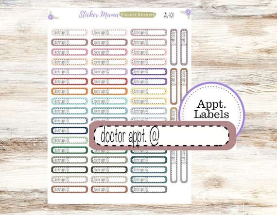 L-101 || DOCTOR APPOINTMENT LABELS || Planner Stickers || Labels Sticker || Doctor Stickers