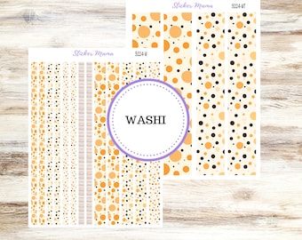 Washi Planner Stickers | 3224 Fall Polka Dots