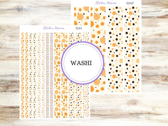 Washi Planner Stickers | 3224 Fall Polka Dots