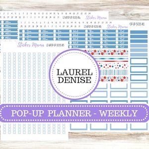 LD Weekly POP-UP Planner Kit #3035 || American Dream || Laurel Denise Kit || Laurel Denise Stickers || April 25