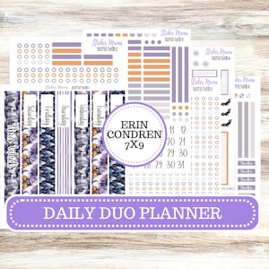 ERIN CONDREN Daily Duo Planner Kit DD-3207 || October - Haunted Haven || Daily Duo Planner Sticker Kit || Erin Condren ||
