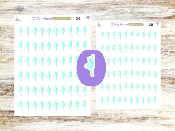 SS-1208 DANCE STICKERS || Dance Practice Planner Stickers ||