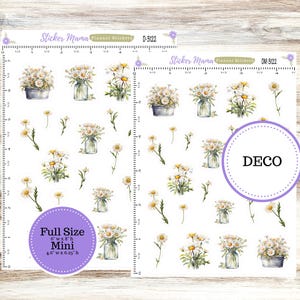 DECO-3122 || Vintage Bloom Deco || PLANNER STICKERS || Deco Stickers ||  Deco