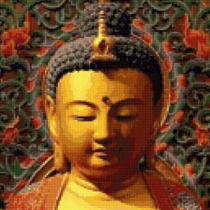 Goldener Buddha Kreuzstichmuster - PDF - Instant Download!