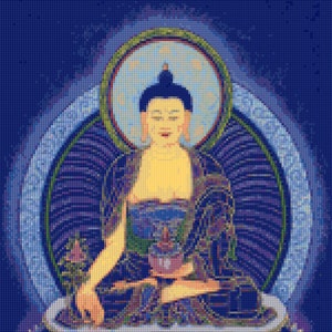 Buddha Thangka Kreuzstichmuster - PDF - Instant Download!