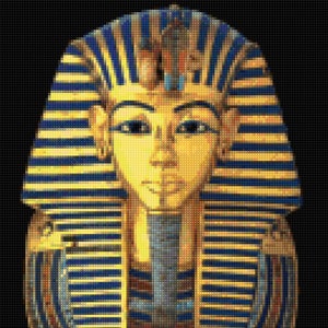 King Tutankhamun Sarcophagus Cross Stitch pattern  - King Tut PDF - Instant Download!