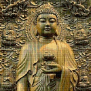 Goldener Buddha Kreuzstichmuster - PDF - Instant Download!