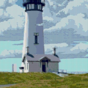 Vintage Lighthouse Cross Stitch pattern PDF - Instant Download!