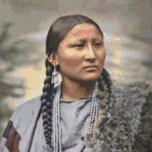 Pretty Nose Arapaho Chief Cross stitch pattern PDF - Instant Download!