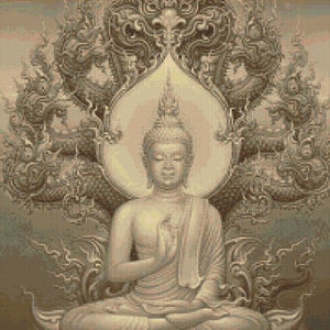 Buddha Thangka Kreuzstichmuster - PDF - Instant Download!