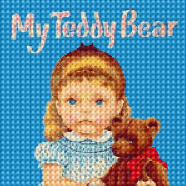 1950s My Teddy Bear Golden Books Cross Stitch pattern PDF - Instant Download!
