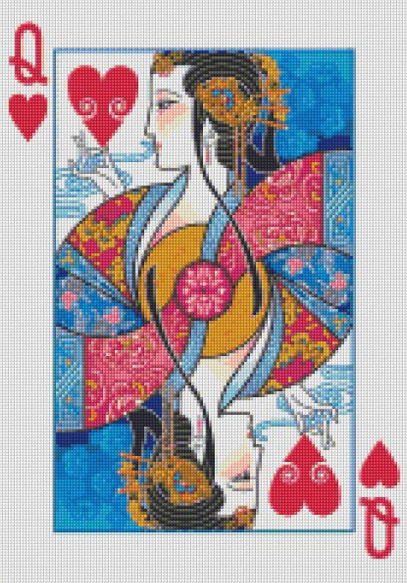Queen of Hearts Cross Stitch Kit