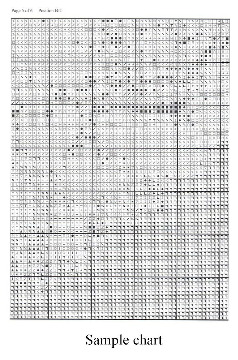 Patrón de punto de cruz de dragón asiático - PDF - ¡Descarga instantánea! imagen 3