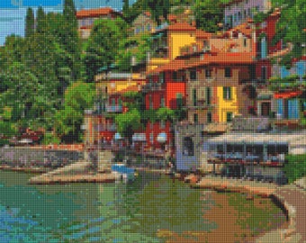 Italian Riviera Cross Stitch pattern PDF - Instant Download!