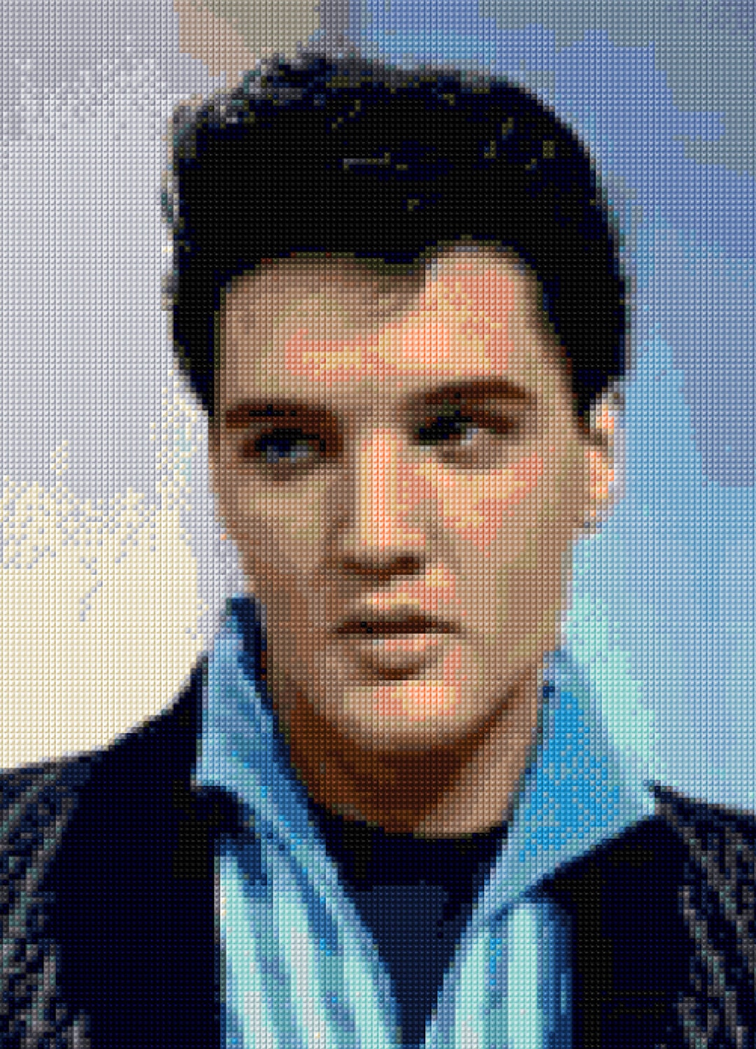 Elvis Presley Portrait Cross Stitch Pattern PDF Instant - Etsy