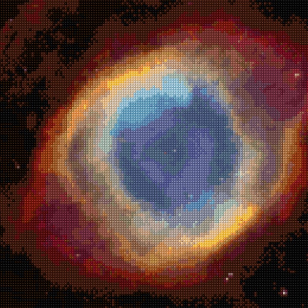 Eye of God Helix Nebula Hubble Telescope Cross Stitch pattern PDF - Instant Download!