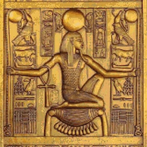 Egyptian Gold Cross Stitch pattern  - PDF - Instant Download!