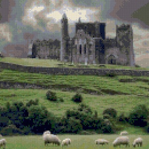 Padrão de ponto cruz Rock of Cashel na Irlanda PDF - Download instantâneo!