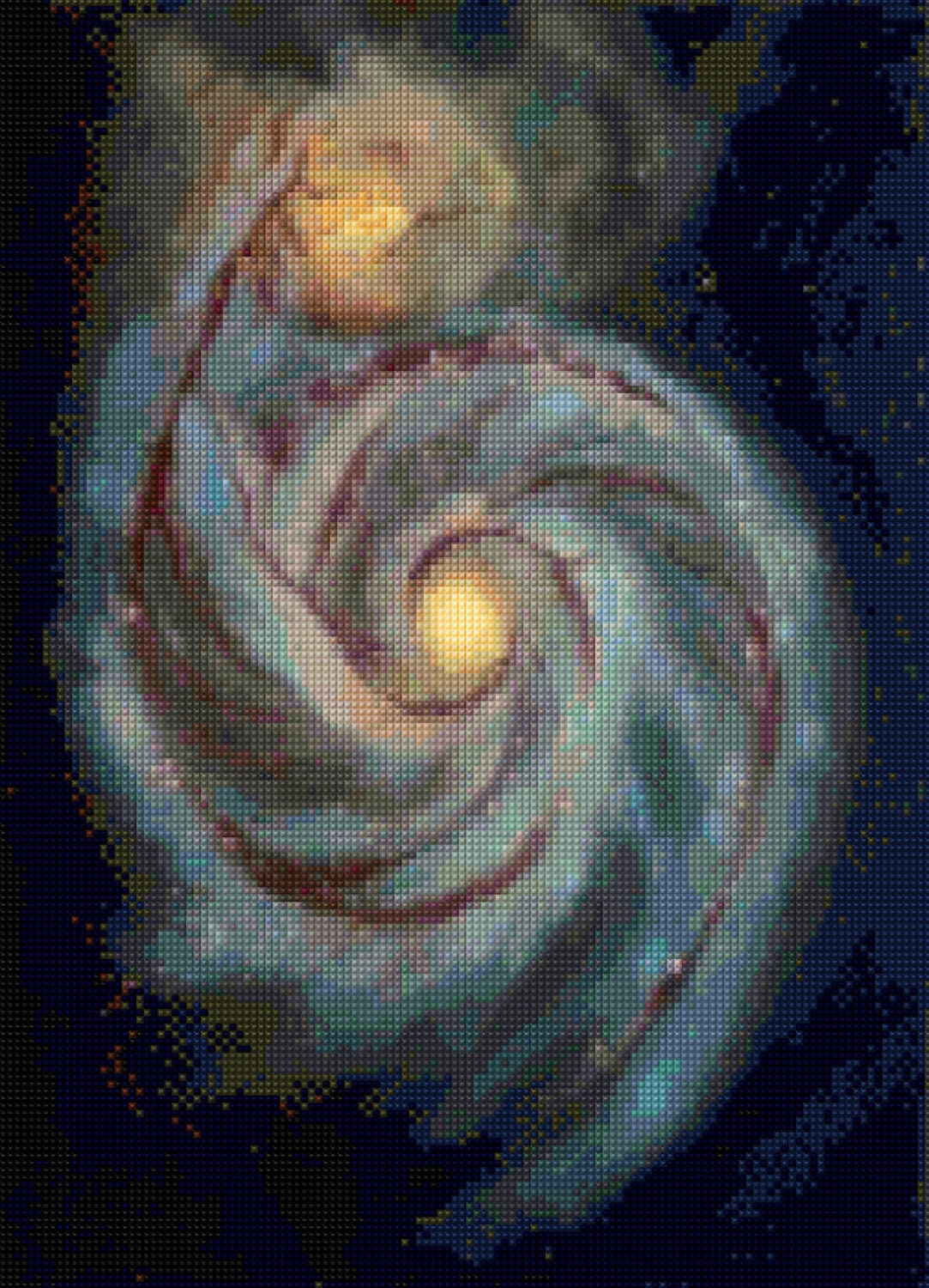 whirlpool galaxy cross