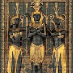 Egyptiskt snideri korsstygnsmönster - PDF - Direkt nedladdning!