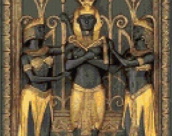 Egyptian Carving Cross Stitch pattern  - PDF - Instant Download!