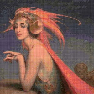 1925 Ziegfeld Follies Art Deco Cross Stitch pattern PDF - Instant Download!
