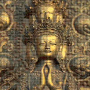 Sacred Buddha Kreuzstichmuster - PDF - Instant Download!