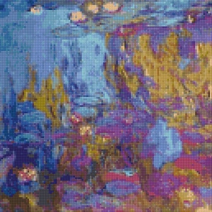 Monet "Water Lilies" Cross Stitch pattern - PDF Instant Download!