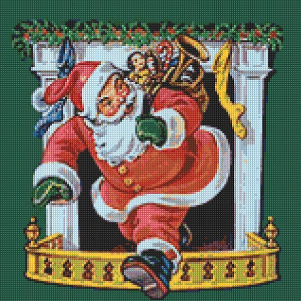 Vintage Santa Night Before Christmas Cross Stitch pattern PDF - Instant Download!