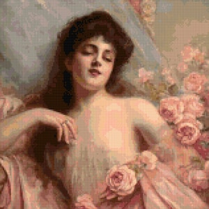 Belle Epoque Beauty Cross Stitch pattern PDF - Instant Download!