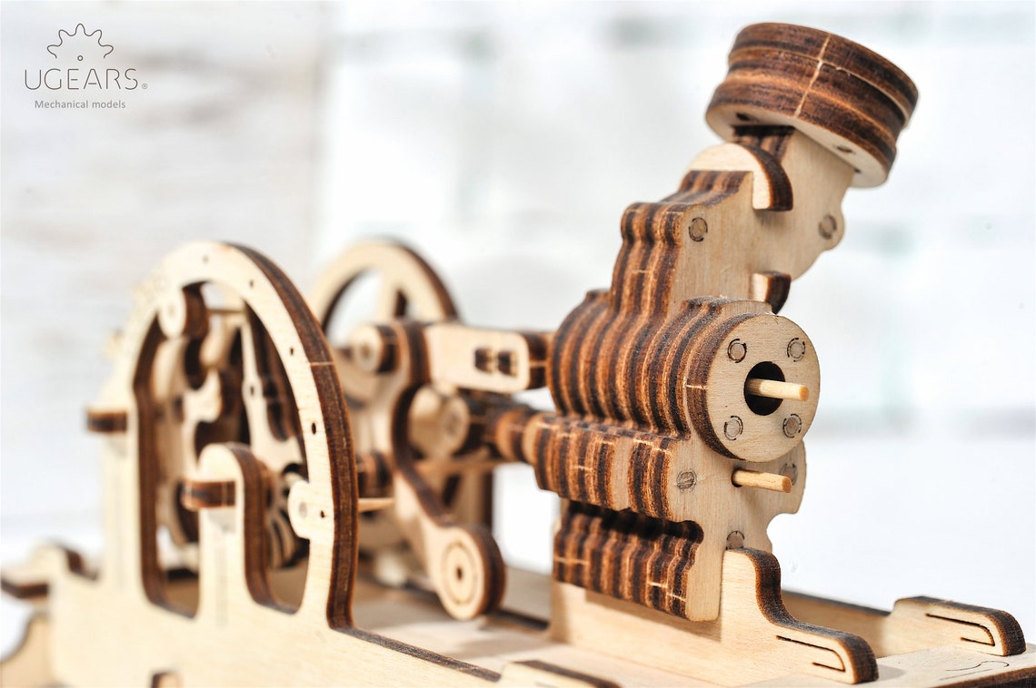 Mechanical steam engine model Desk sculpture Etsy