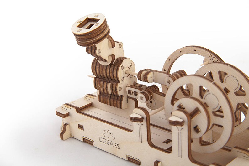 Mechanical steam engine model Desk sculpture Etsy