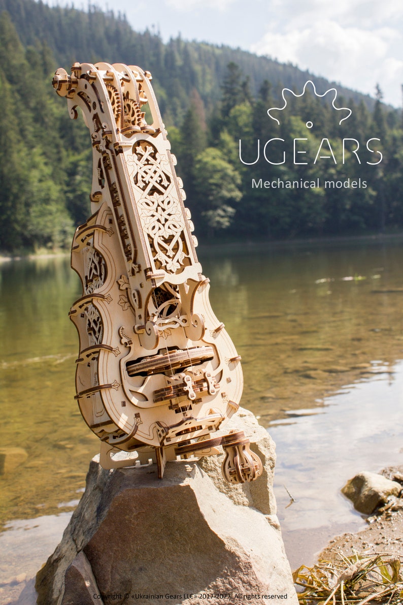 HurdyGurdy unique musical instrument Wooden DIY instrument Etsy