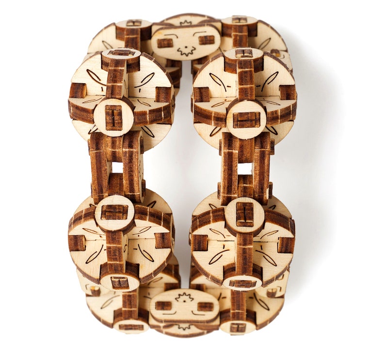 Anti stress mechanical fidget toy 3D laser cut wooden puzzle Etsy 日本