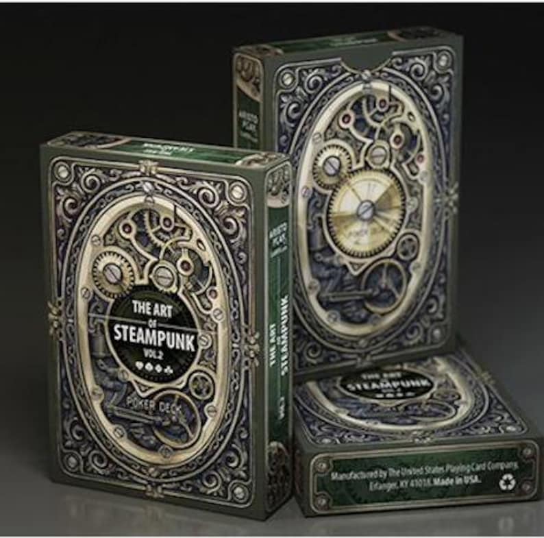 Art of Steampunk Playing Cards, Poker Playing Cards, the Victorian Era