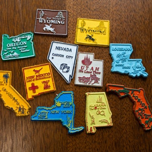 Vintage State Magnets - lot of 11 - United State Magnets - USA magnets