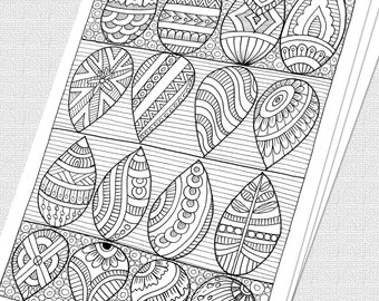 Zentangle Patterns Art, Abstract Design, Printable Adult Coloring Page, Mandala Doodle Art, Digital Download, Calm, Relaxing, Art Therapy