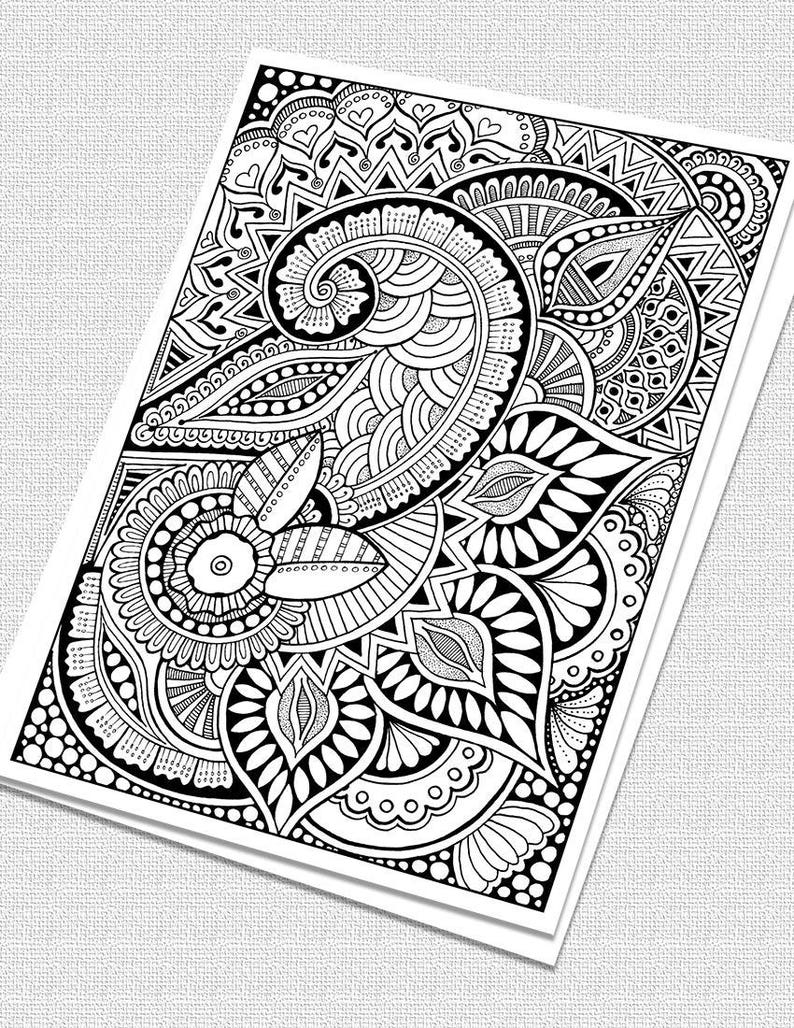 788 Cartoon Paisley Coloring Pages Pdf for Kindergarten