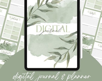 Digital Goals and Motivation Journal and Planner, Goodnotes & Notability Journal, Printable, Daily and Weekly Planning, Digital Download