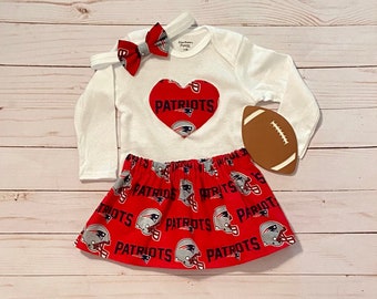 Patriots Baby, New England Patriots Baby Girl, Patriots Baby Outfit, Patriots Baby Skirt