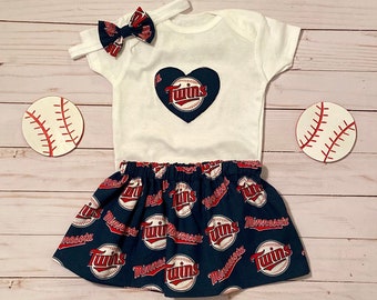 Twins Baby, Twins Baby Girl, Minnesota Twins Baby, Minnesota Twins Baby Outfit