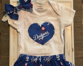 baby girl dodgers outfit