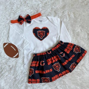 Chicago Bears Baby, Chicago Bears Baby Outfit, Chicago Bears Baby Girl, Bears Baby, Chicago Bears Headband