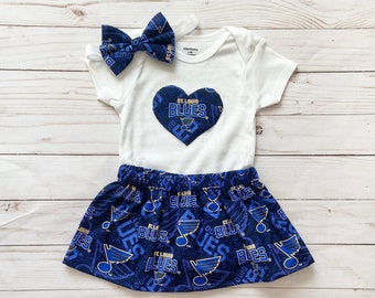 Baby Girls St. Louis Blues Onesie®, St. Louis Blues Baby Outfit, St. Louis Blues Baby Skirt, St. Louis Blues Apparel