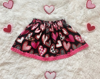 Valentines Baby, Valentines Baby Skirt, Valentines Toddler Outfit, First Valentines Skirt