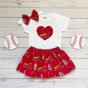 St. Louis Cardinals Onesie®, St. Louis Cardinals Baby Outfit, St. Louis Cardinals Skirt, St. Louis Cardinals Baby Clothes