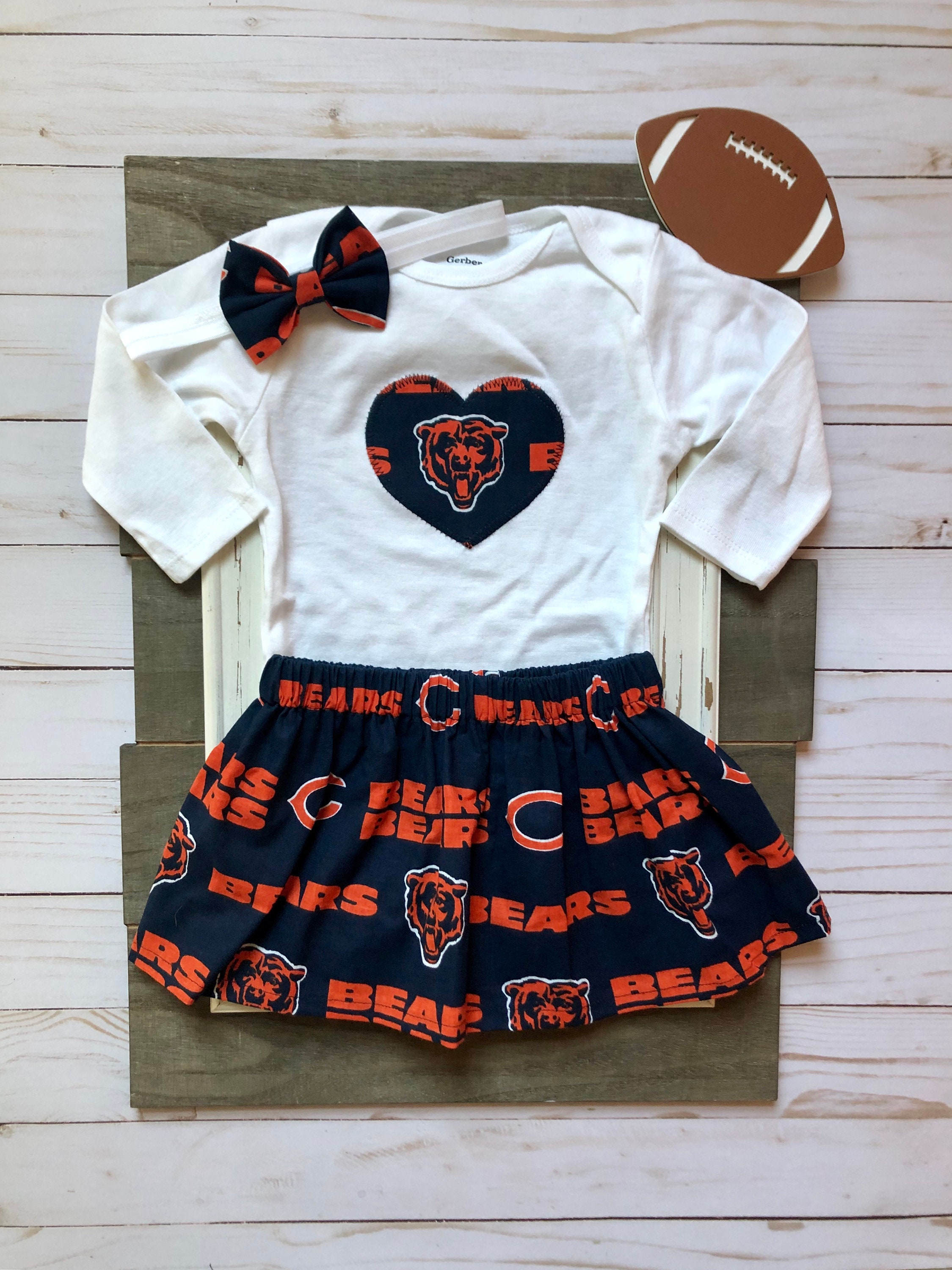 Chicago Bears Baby Chicago Bears Baby Outfit Chicago Bears 