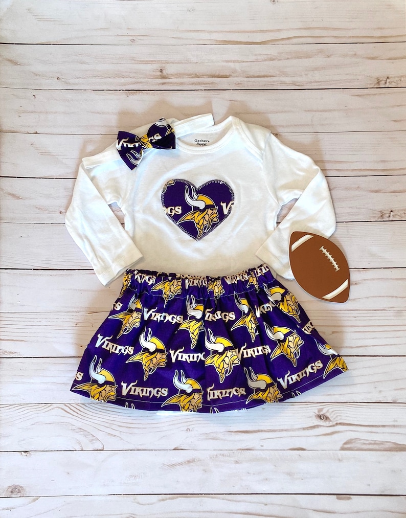 Minnesota Vikings Baby Vikings Baby Vikings Baby Girl Etsy