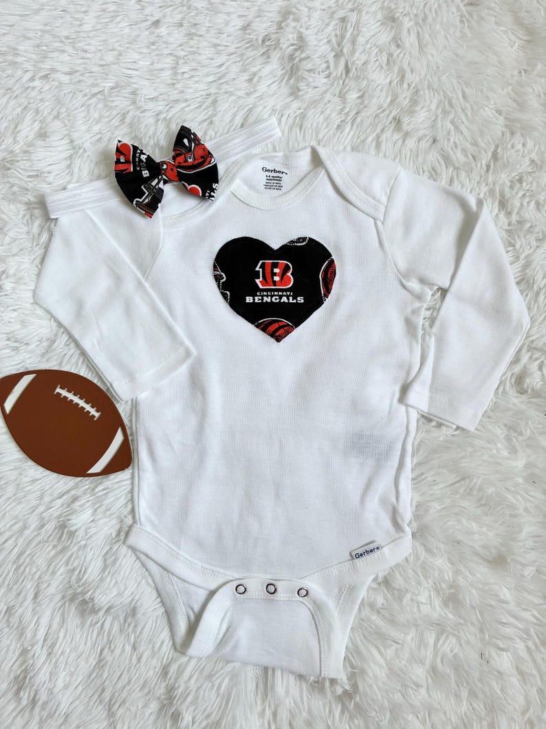 Cincinnati Bengals Baby, Cincinnati Bengals Outfit, Bengals Baby Girl, Cincinnati Bengals Baby Skirt, Bengals Onesie® image 3