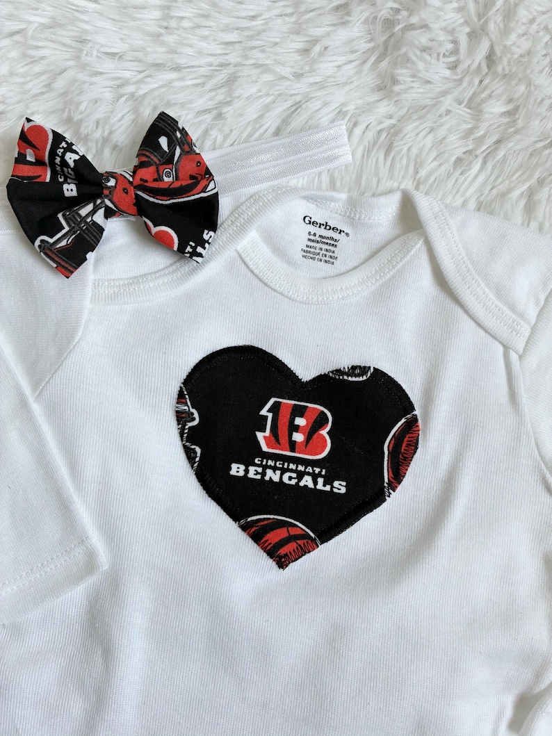Cincinnati Bengals Baby, Cincinnati Bengals Outfit, Bengals Baby Girl, Cincinnati Bengals Baby Skirt, Bengals Onesie® image 4